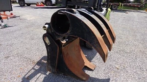 Gradall Excavator Fixed Thumb Grapple  Gradall PN# 80755023 Quick Attach Grapple - Picture 1 of 12