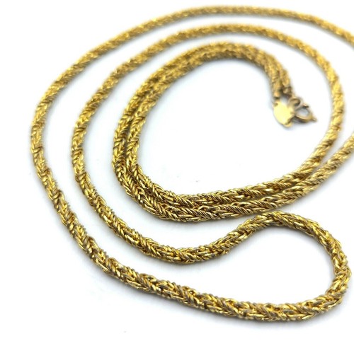 Vintage Collana Catena Grano 1971 Grande Germania Dior Designer Tono Oro 1971