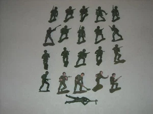 Konvolut 21 Vintage Airfix ??? Plastik Armee WW11 Infanterie Soldaten - Bild 1 von 11