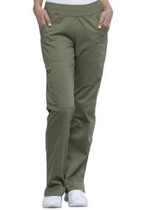 Pantalón Exfoliante Cherokee Workwear Tiro Medio Pierna Recta WW110 OLV Oliva Med - Imagen 1 de 2