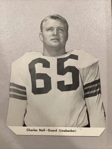 Charles Chuck Noll Cleveland Browns Guard Linebacker Vintage getrimmtes Foto - Bild 1 von 10