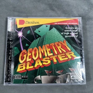 Davidson ~ Geometry Blaster ~ The Educational Advantage ~ Windows & Mac ~ Sealed - Picture 1 of 3