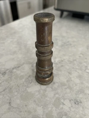 Vintage NELSON Solid Brass Adjustable Water Hose Nozzle - Image 1 of 4