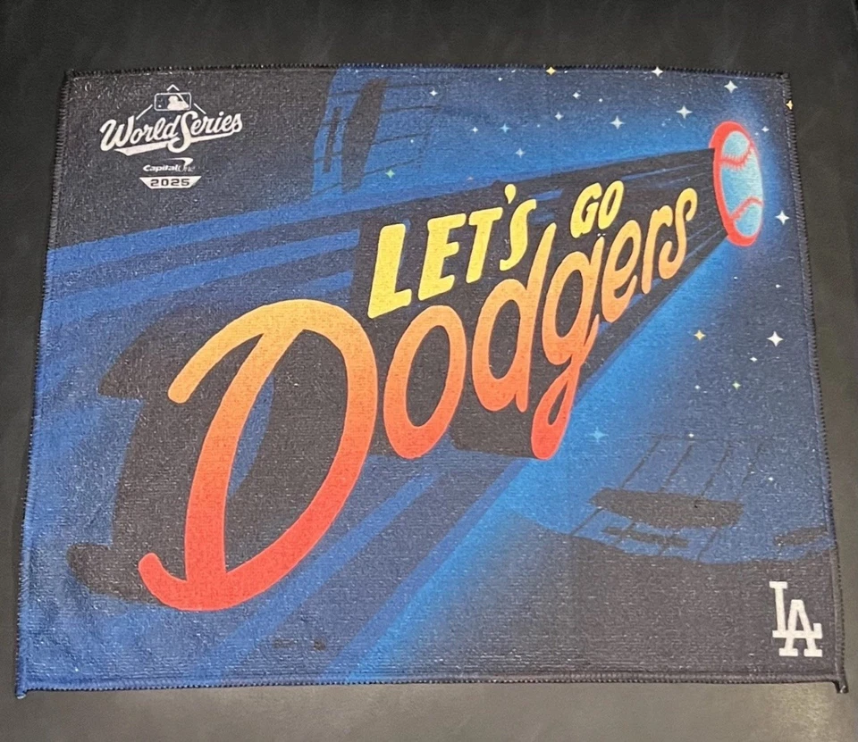 2025 LA Dodgers World Series Game 3 Rally Towel SGA 10/27/25 - Image 1 of 1