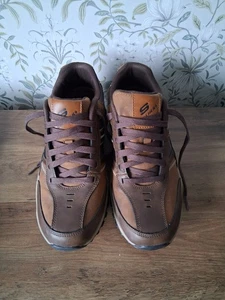 Zapato Skechers Para Hombres Henrick Delwood Arco Espuma con Memoria Cuero Tenis Talla 9 Nuevo sin caja - Imagen 1 de 6