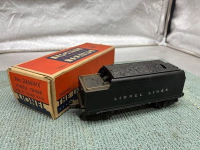 VINTAGE LIONEL TRAINS POSTWAR O GAUGE 2466WX WHISTLE COAL TENDER UNTESTED - Image 1 of 4