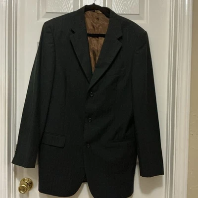 Мужская спортивная куртка Caravelli Blazer Цвет черный Полоса Ghost 40L 34W Без вентиляционной подкладки Б/У в отличном состоянии - Изображение 1 из 4