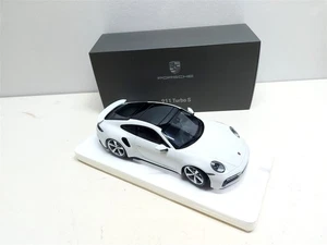 Porsche 911 (992) Turbo S Bianco del 2021 - 1/18 Minichamps - Foto 1 di 7