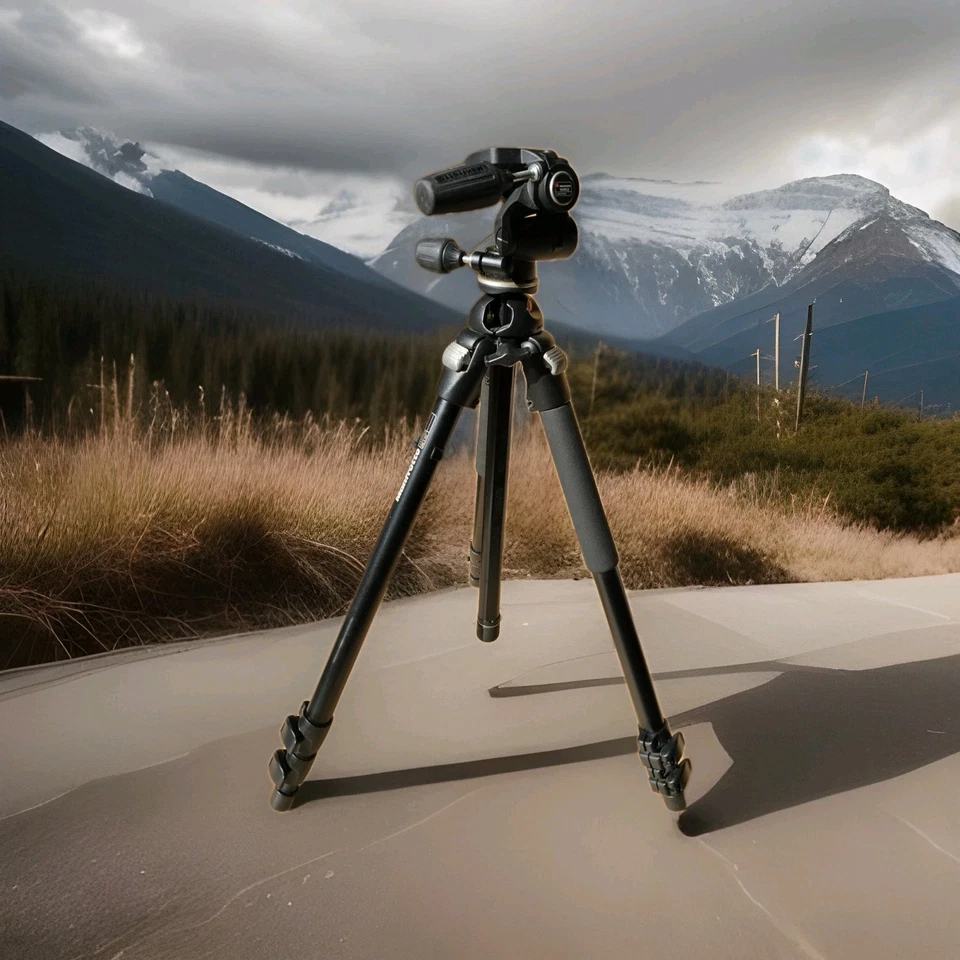 Manfrotto 055 3-Wege Stativ - Schwarz  - Bild 1 von 4