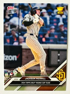 2024 Topps Now Jackson Merrill RC #RC-6 Padres Rookie! - Picture 1 of 3