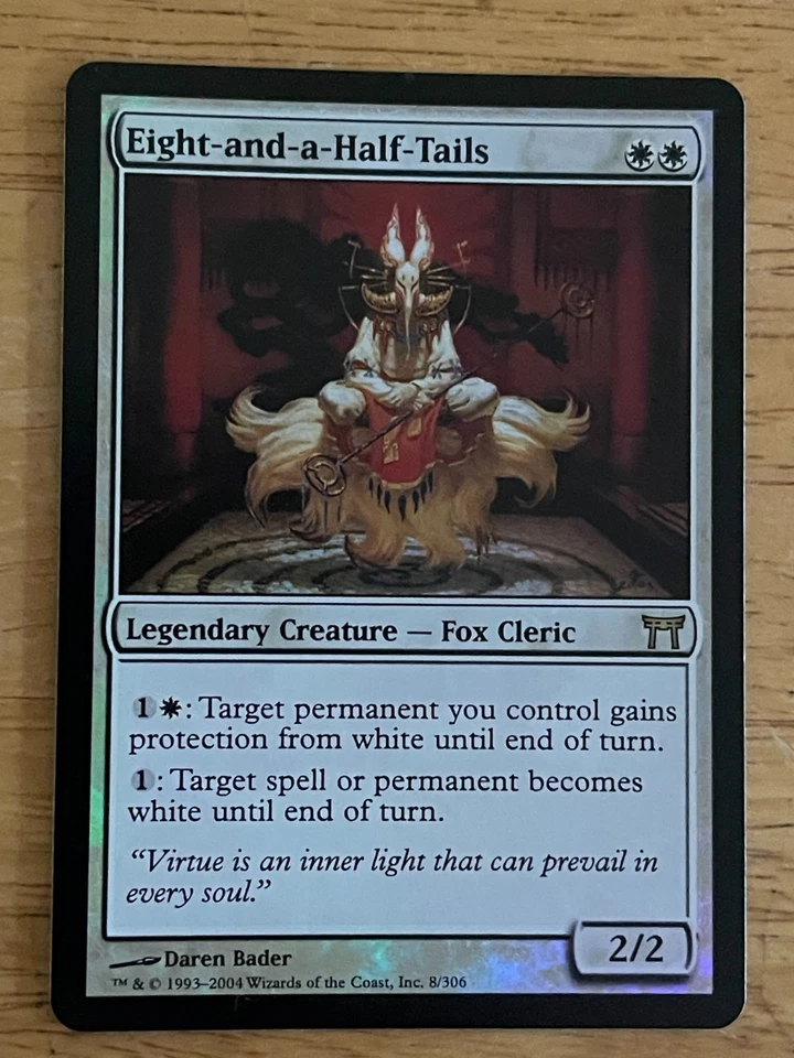 MTG Eight-and-a-Half-Tails Champions of Kamigawa Foil Near Mint Condition - Image 1 of 1