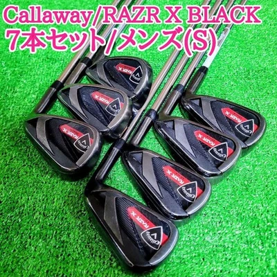 Callaway RAZR X BLACK Irons #5-9,Pw,Sw(7Clubs)/NSPRO 950GH/Flex:Stiff - Image 1 of 4