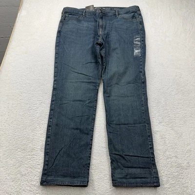 NWT Eddie Bauer Womens 18 Boyfriend Jeans Flannel Lined Winter Warm Denim - Image 1 of 4