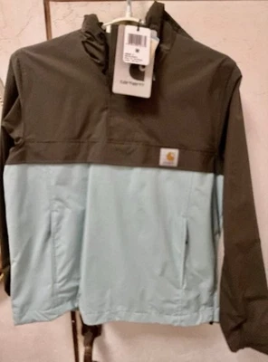 Carhartt Nimbus Pullover Jacke Teflon Nylon braun blau M neuwertig unbenutzt - Bild 1 von 4
