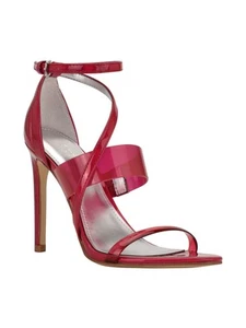 GUESS Womens Pink Transparent Felecia Almond Stiletto Heeled Sandal 8 M - Picture 1 of 11