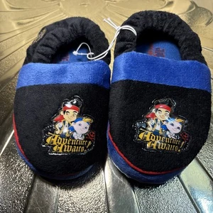 DISNEY NEW SLIPPERS Child M(7/8) Jake and the Never Land Pirates SLIP RESIST - Picture 1 of 6