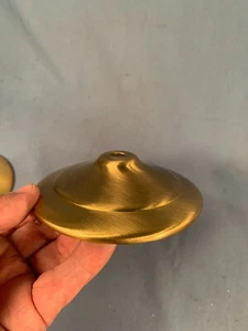 Vintage 4&5/8in Brass Heat Cap-Spacer for Electric Table Lamp Shade - Picture 1 of 3