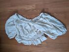 Altar'd State White Ruffle Crop Top Large Size