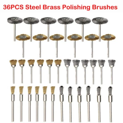 36PCS Wheel Buffing Polishing Set For Dremel Rotary Tool Bits Accessories Kit - Image 1 of 4