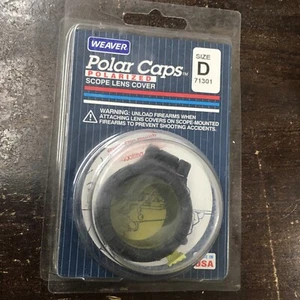 Vintage Weaver Scope Cap Flip Open Polar Caps Size D #71301 (1.3-1.37” ) USA Nos - Picture 1 of 6
