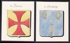 19. Jh. Pierres Bremoy Frankreich France Wappen Adel coat of arms Aquarell