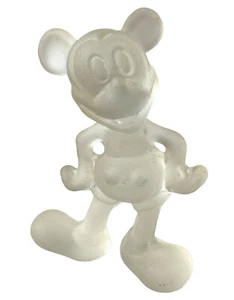 Disney Mickey Mouse Arribas Bros Frosted Glass Figurine Christmas Ornament READ - Picture 1 of 6