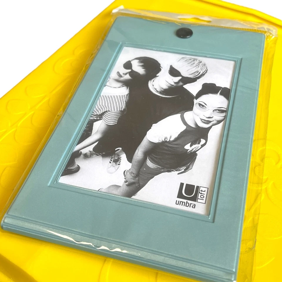 Y2K Umbra Loft Flip Photo Album Snap Pictures Deadstock NOS Metallic Blue - Image 1 of 3