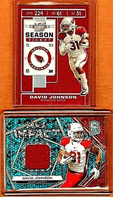 2019 SPECTRA"SSP"CONTENDERS OPTIC"SP"DAVID JOHNSON"MAX IMPACT 1/99+OPTIC 190/199 - Image 1 of 3