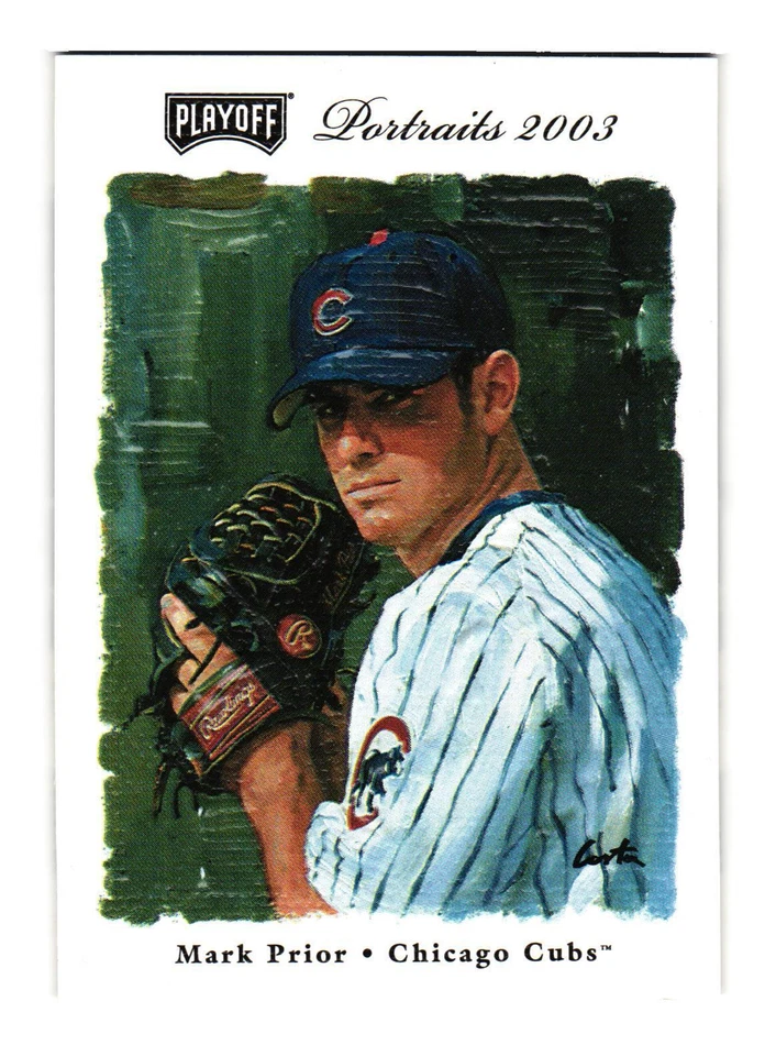 2003 Playoff Portraits #47 Mark Prior Chicago Cubs - Image 1 of 2
