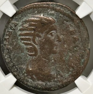 Julia Mamaea Syria Antioch AE31 Tyche Orontes NGC F - Picture 1 of 4