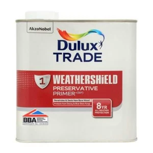 DULUX TRADE WEATHERSHIELD PRESERVATIVE PRIMER 2.5L WB - Picture 1 of 1