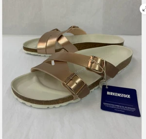 Birkenstock women's Yao Balance sandals( Electric Metallic Copper L8/M6)NIB - Picture 1 of 5