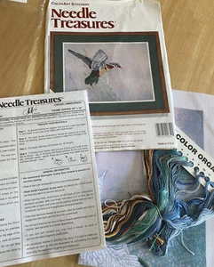Embroidery Kit ‘ In Flight ‘ Complete Kit 16”x12” Duck Needle Treasures - Picture 1 of 10