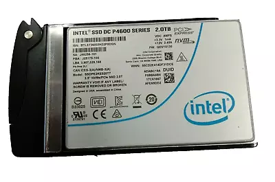 2 X Intel SSD DC P4600 Series  2.0TB 2.5'' NVMe/PCIe SSD SSDPE2KE02T7 with Caddy - Image 1 of 3