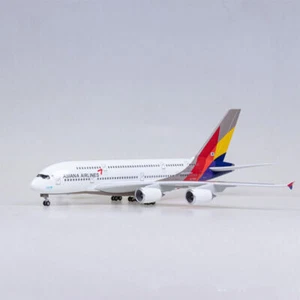 1:160 Asiana Airlines A380 Avión Modelo Avión Civil Resina Exhibición Juguete Regalo - Imagen 1 de 8