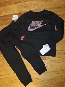 NWT boys Nike Crew Sweatshirt/Jogger set size 4 - Picture 1 of 1