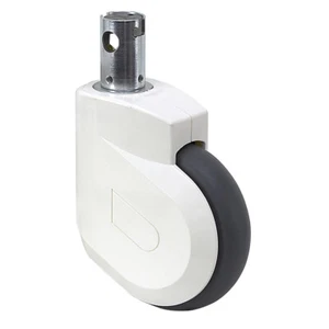 5" x 1-1/4" Rhombus Lenkrolle mit rundem Vorbau mit Gesamtbremse 390R 1-4453 - Bild 1 von 1
