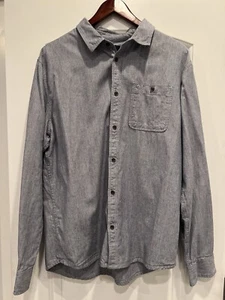 Prana Jaffra Men’s L Shirt Button Up Long Sleeve Outdoor 100% Organic Cotton - Picture 1 of 12