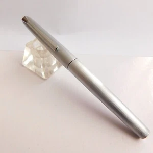 Vintage PELIKAN P478 Silvestar Btushed steel Fountain pen Germany 1973-1979 - Picture 1 of 12