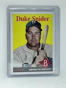 Duke Snider 2019 Topps Archives Baseball - 1958 #20 - Brooklyn Dodgers