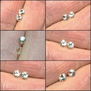 💎Matching Pair of GORGEOUS 5mm Faceted Oregon Sunstone Rnd Gemstones💎 - Picture 1 of 7
