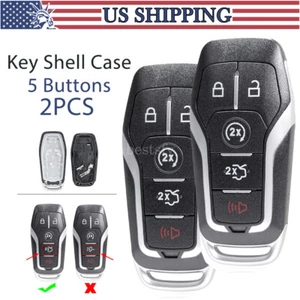 Funda protectora con 2 llaveros remotos para Ford Explorer Edge Fusion Mustang 2015-17 - Imagen 1 de 11