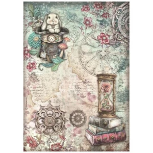 Stamperia A4 RICE PAPER - MASTER OF MAGIC - HOURGLASS - Decoupage - Picture 1 of 1