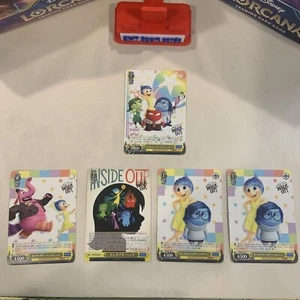 Weiss Disney Pixar Inside Out Characters. 5 Card Lot (1) Foil. - Picture 1 of 2