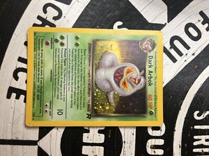 Pokemon Team Rocket Dark Arbok Holo Shift Error Misprint 2/82 1999-23000 Date