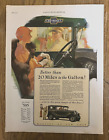 1929 Chevrolet car better than 20 miles to gallon Fred Mizen art  vintage ad