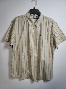 Ocean Pacific Striped Casual Button Down Shirt for Men- LARGE - Picture 1 of 4