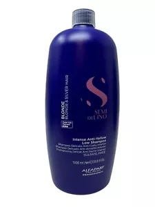 Alfaparf Semi Di Lino Anti-Yellow Low Shampoo 33.8 Oz For Blonde & Silver Hair - Picture 1 of 2