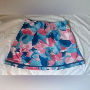 PGA Tour golf skort with pockets floral pink white blue size S - Picture 1 of 8