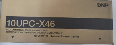 DNP 10UPCX46 Self-Laminating Color Print Pack f/ Sony UP-DX100 ( Open Box ) - Image 1 of 4